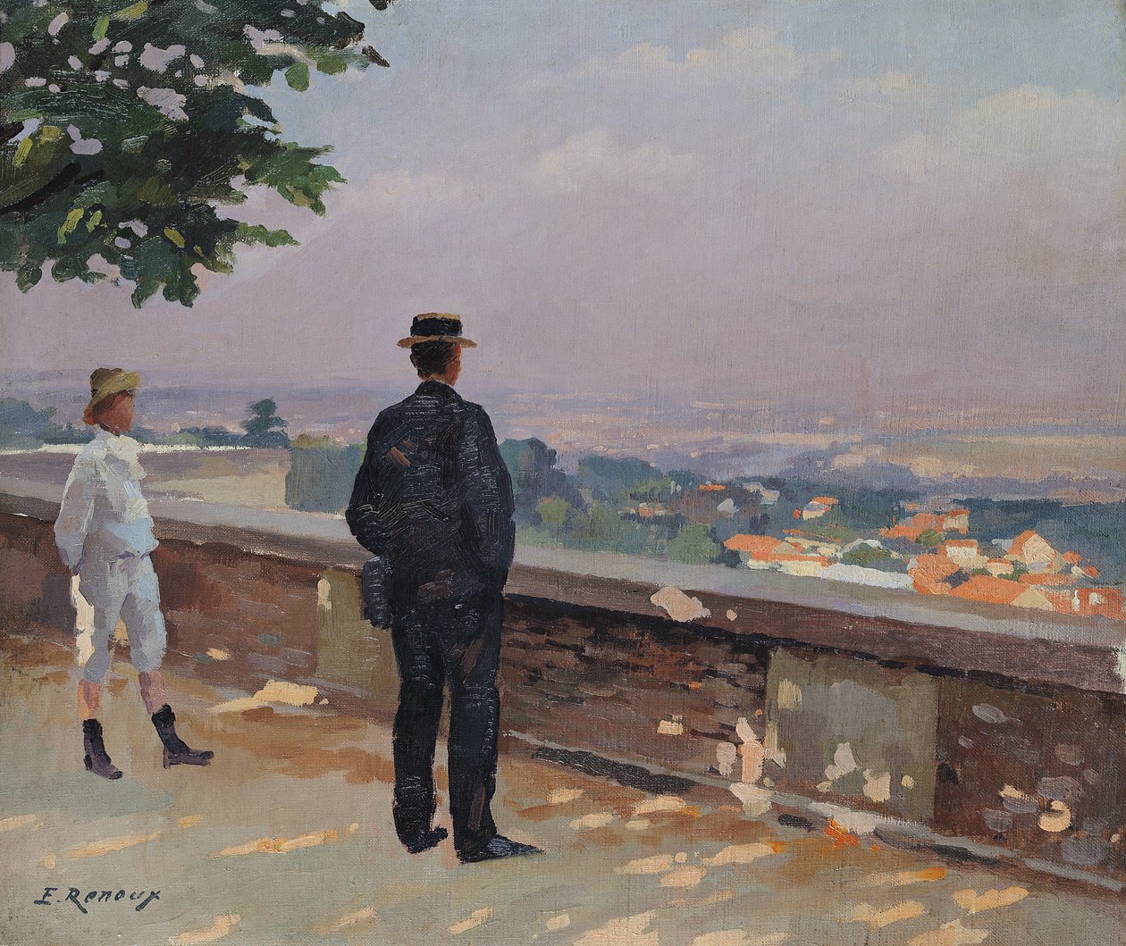 Paris från observatoriet i Meudon av Jules Ernest Renoux