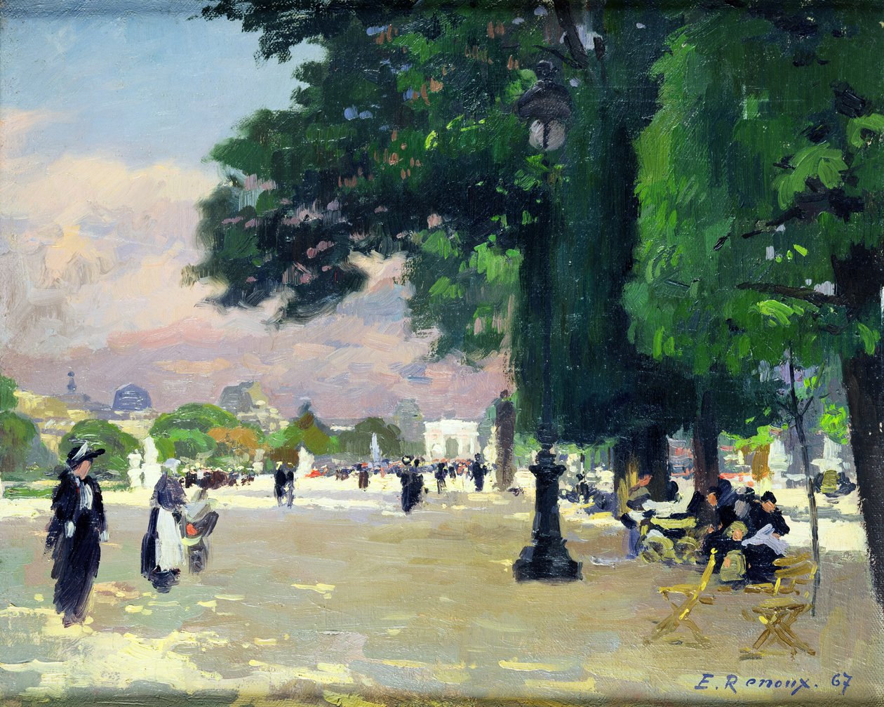 Tuilerierna av Jules Ernest Renoux