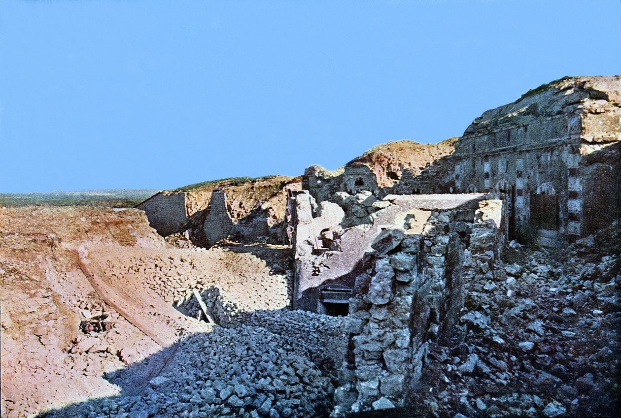Fort de Moulainville nära Verdun, september 1916 (autokrom) av Jules Gervais Courtellemont
