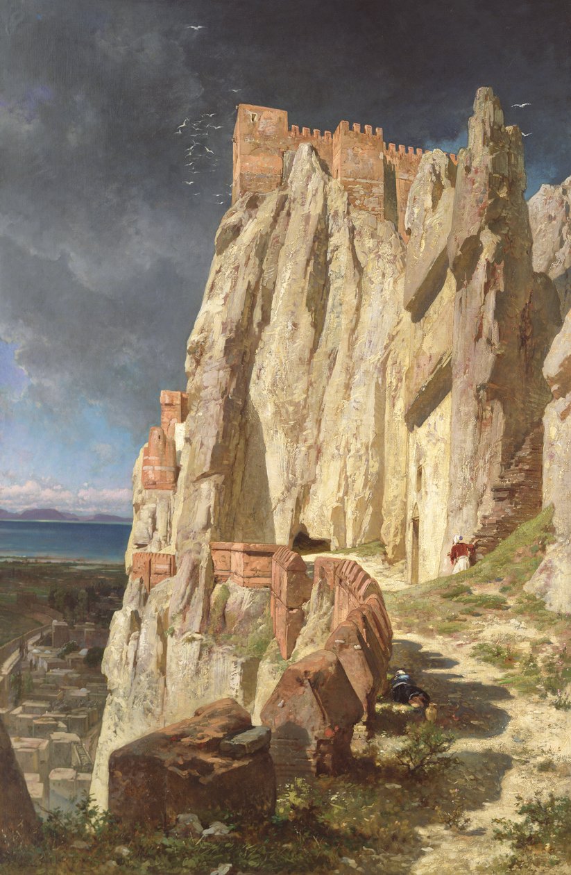 The Rock of Water, Kurdistan, 1901 av Jules Joseph Augustin Laurens