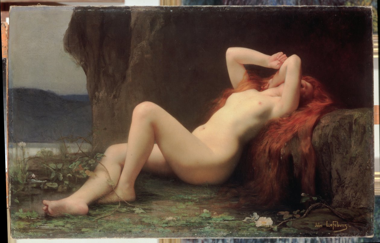 Maria Magdalena i grottan, 1876 av Jules Joseph Lefebvre