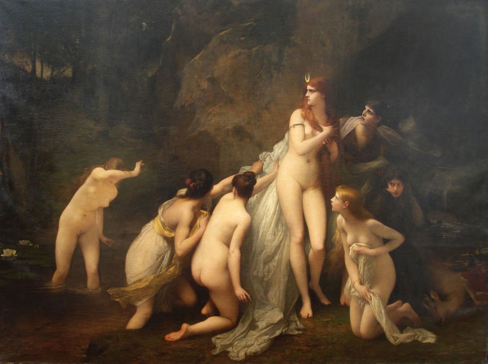  Diana sorprendidan av Jules Joseph Lefebvre