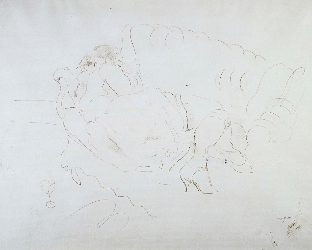 American Asleep av Jules Pascin