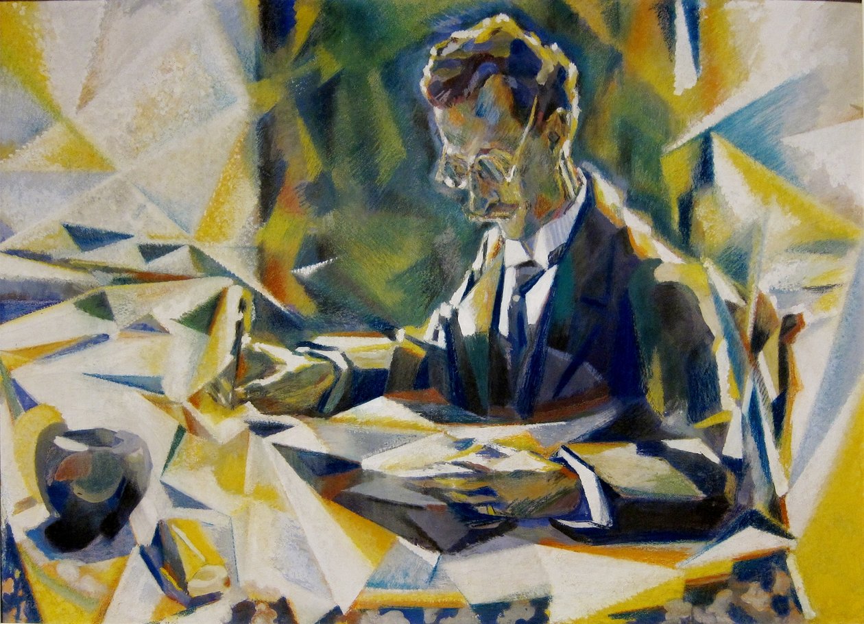 Portrait of Baron Francis Delbeke av Jules Schmalzigaug