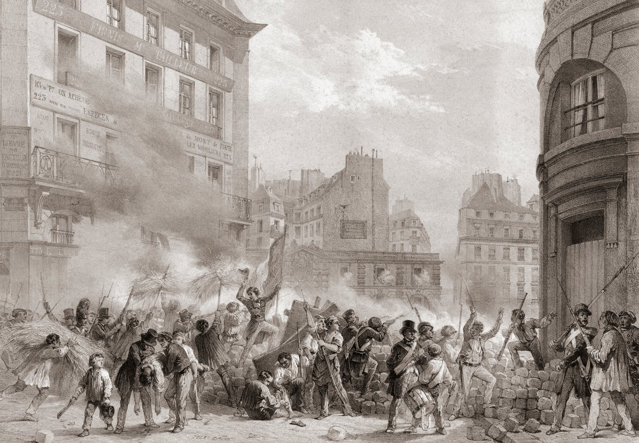 1848 revolution, Frankrike av Jules (after) David