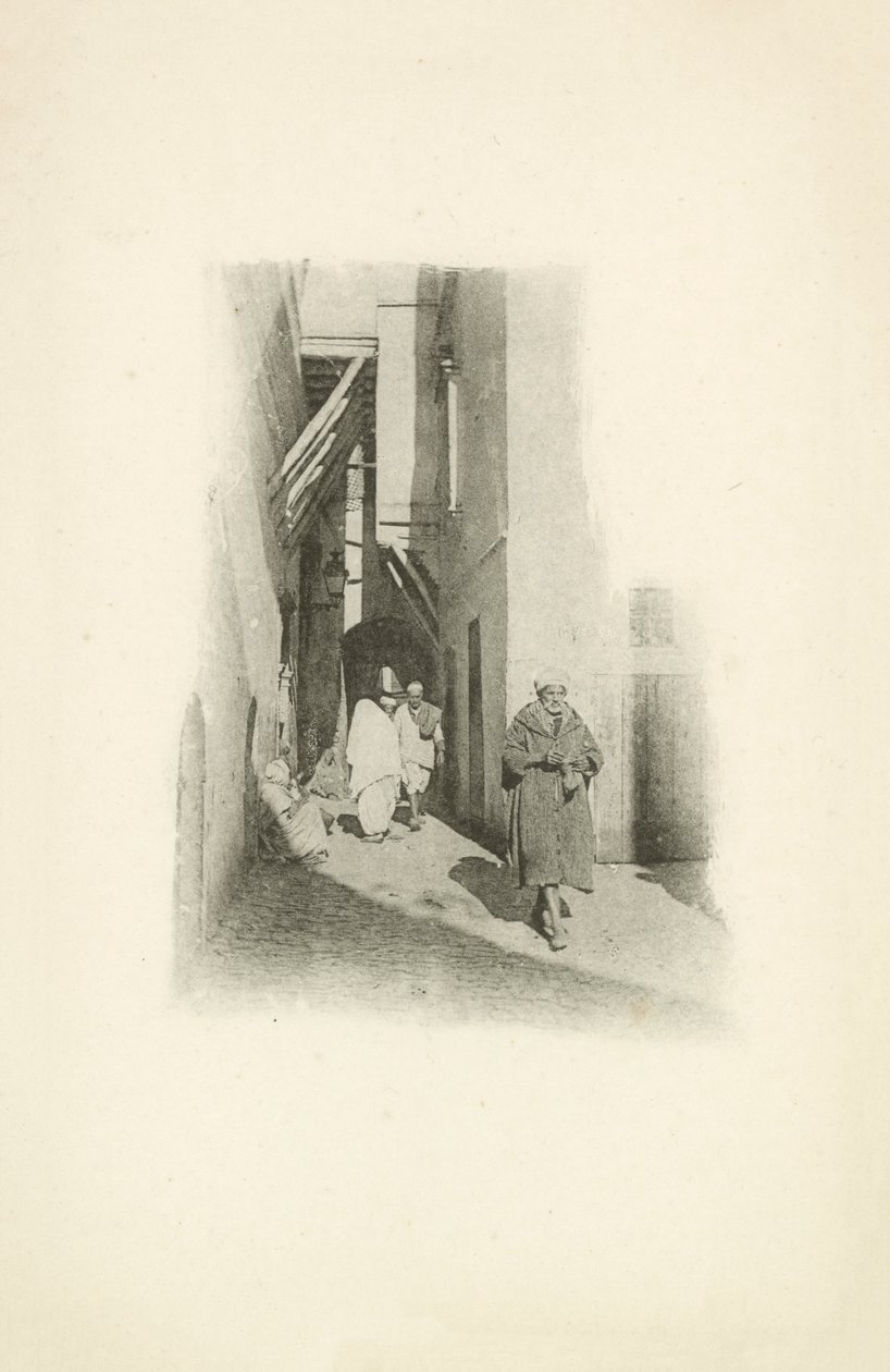 En av Jules Gervais-Courtellemonts vyer över Algeriet (svartvitt foto) av Jules (after) Gervais-Courtellemont