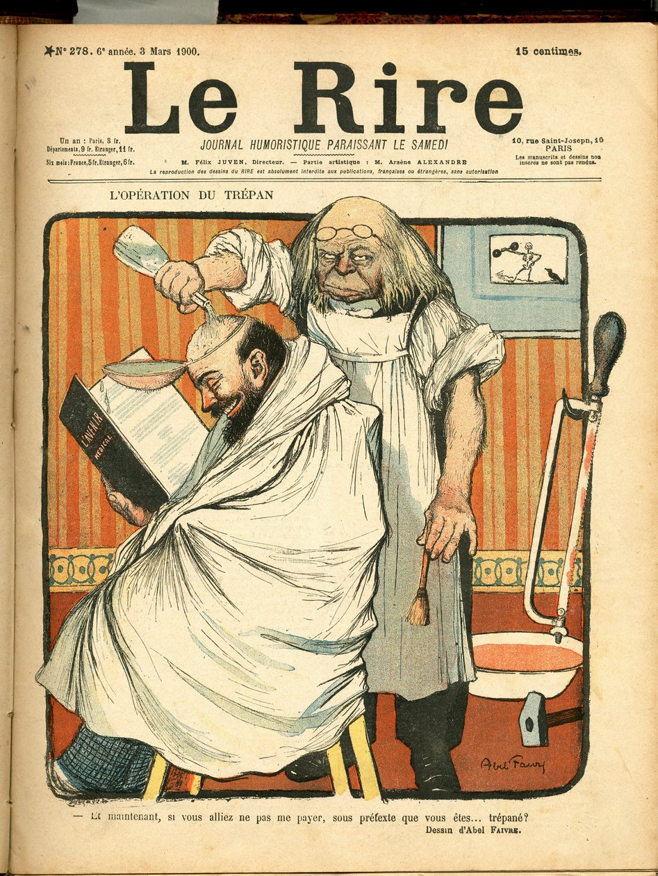Omslag till ""Le Lire"", nummer 278, Satirical in Colors av Jules Abel Faivre