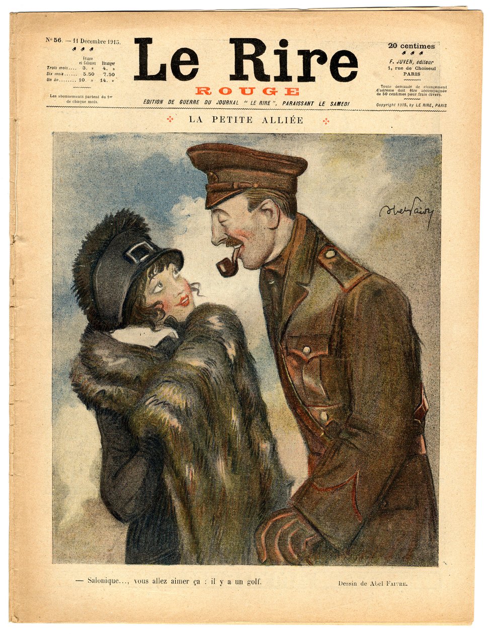 Omslag till "" The Red Laughter", Satirical in Colors av Jules Abel Faivre