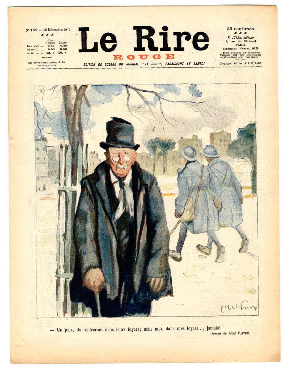 Omslag till "" The Red Laughter", Satirical in Colors av Jules Abel Faivre
