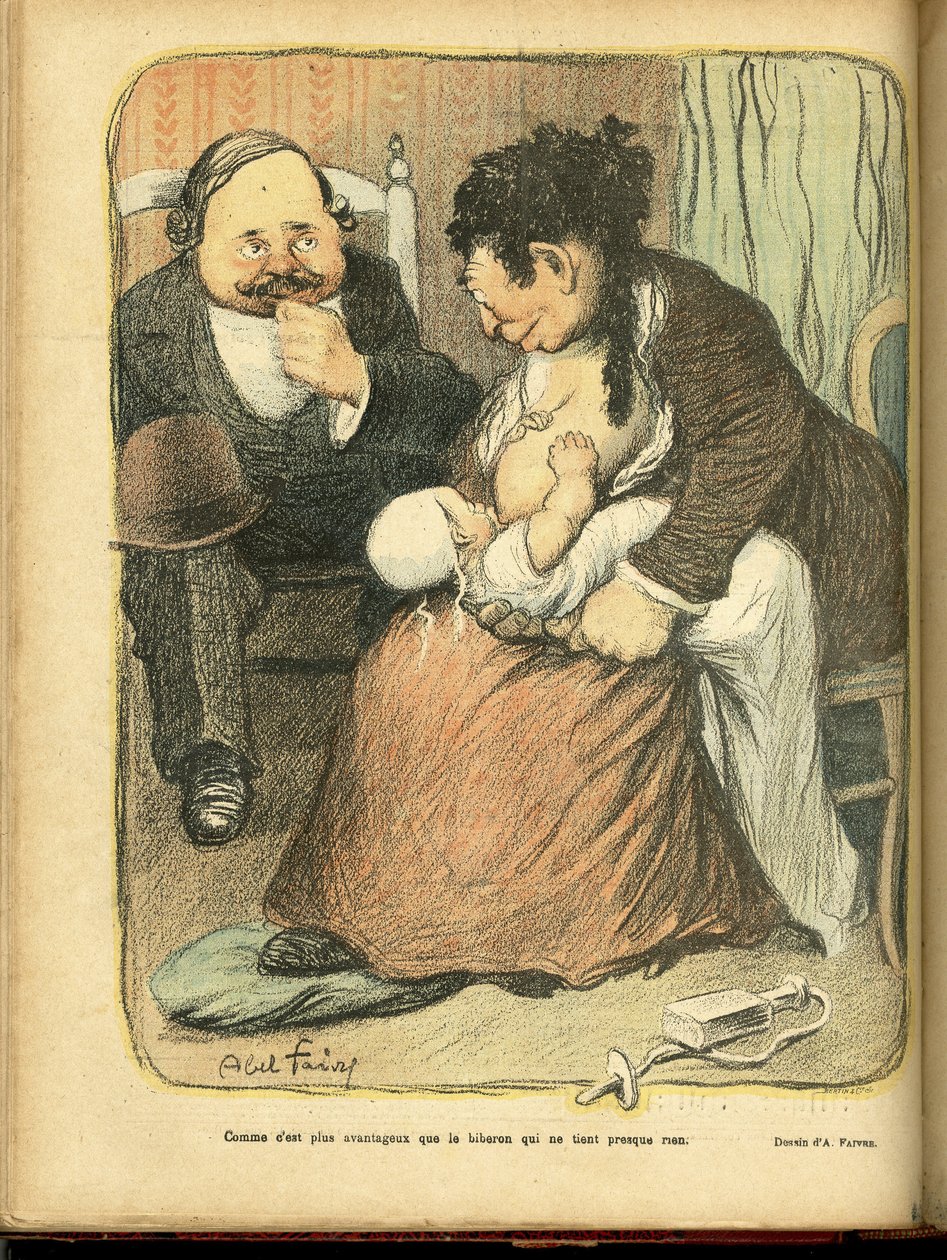 Illustration av Abel Faivre (1867-1945) i Le Rire av Jules Abel Faivre