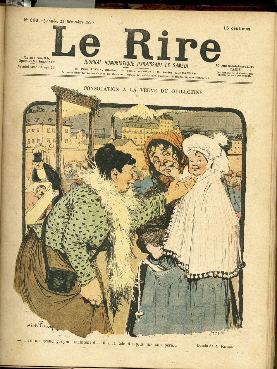 Illustration av Abel Faivre (1867-1945) för omslaget till Le Rire av Jules Abel Faivre