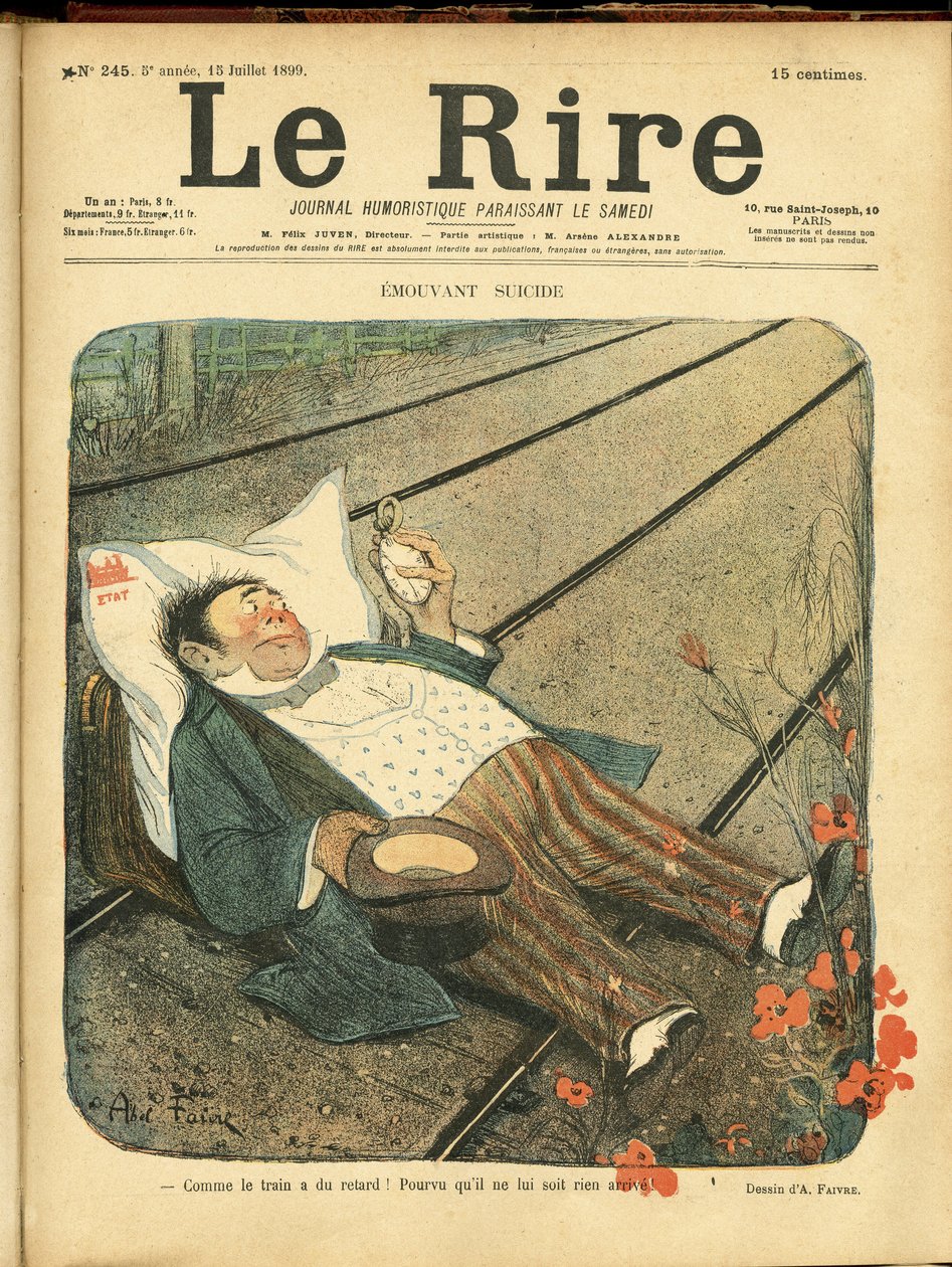 Illustration av Abel Faivre (1867-1945) för omslaget till Le Rire av Jules Abel Faivre