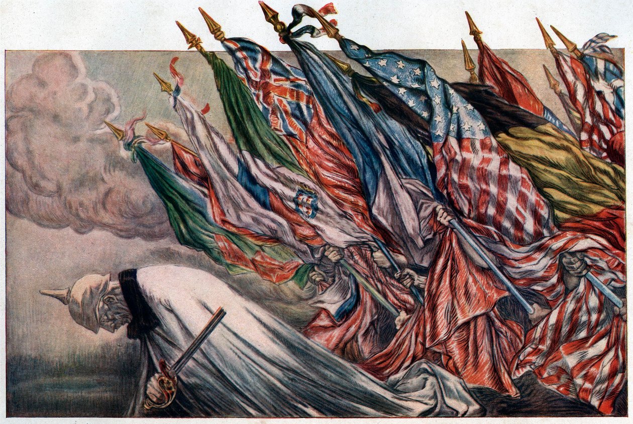 Affisch för "4th Loan de la Defense Nationale" 1918 (affisch) av Jules Abel Faivre
