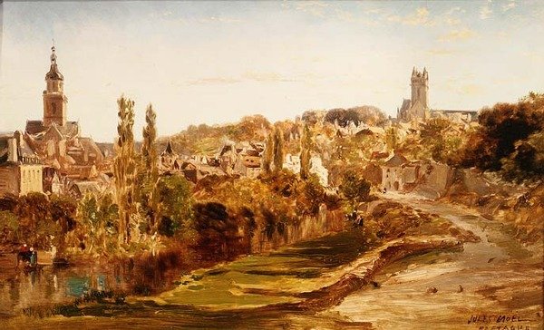 By i Bretagne av Jules Achille Noel