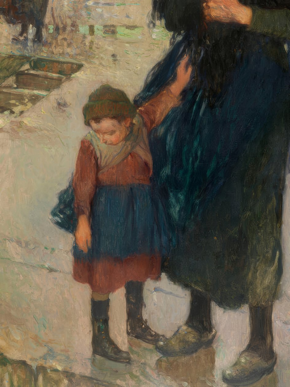 Hårt väder utanför kusten, seglare från Etaples av Jules Adler