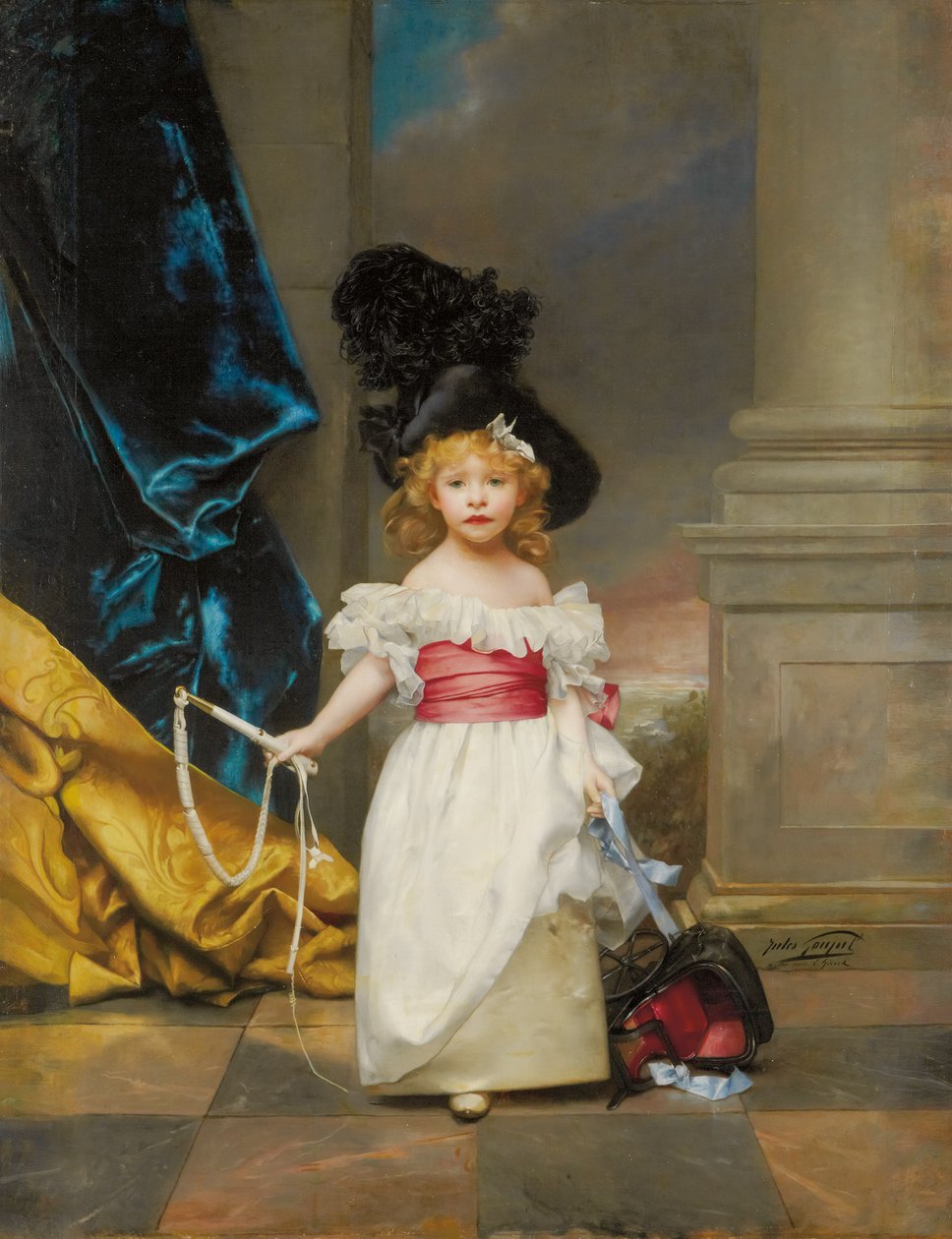 Porträtt av Therese Girard i åldern tre år och sju månader, 1882 av Jules Adolphe Goupil