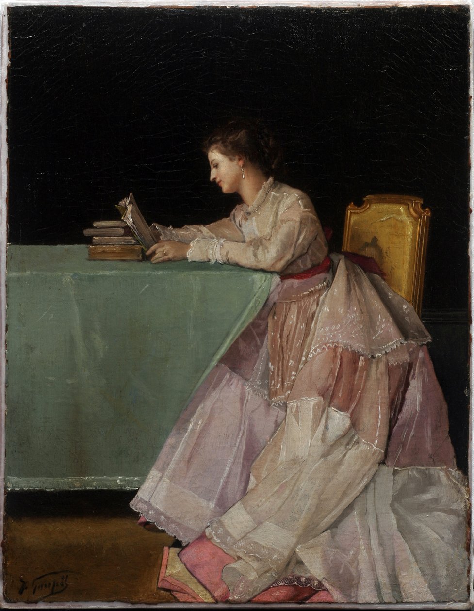 Sittande kvinna av Jules Adolphe Goupil