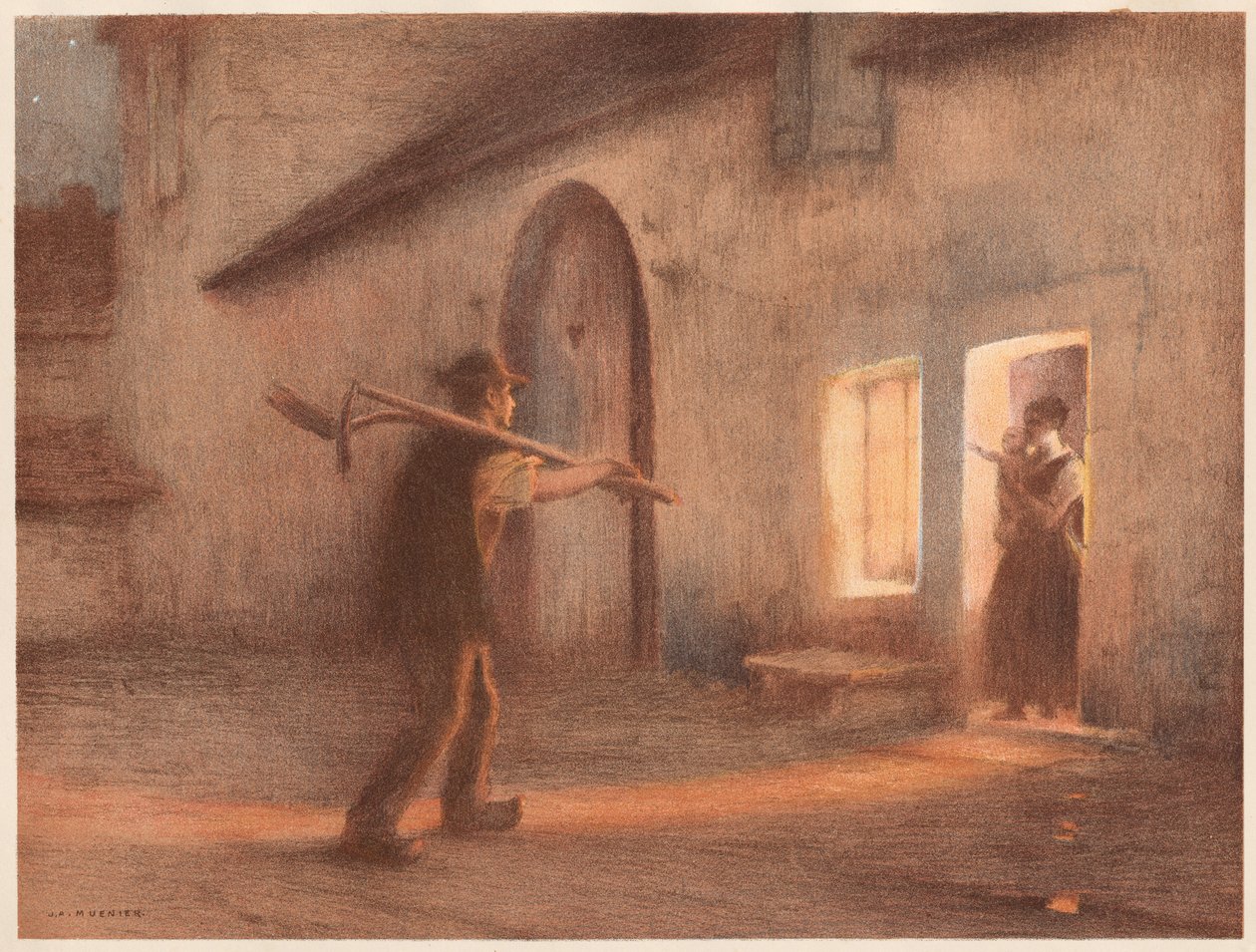 Återkomsten från fälten, 1898-1899. av Jules Alexis Muenier