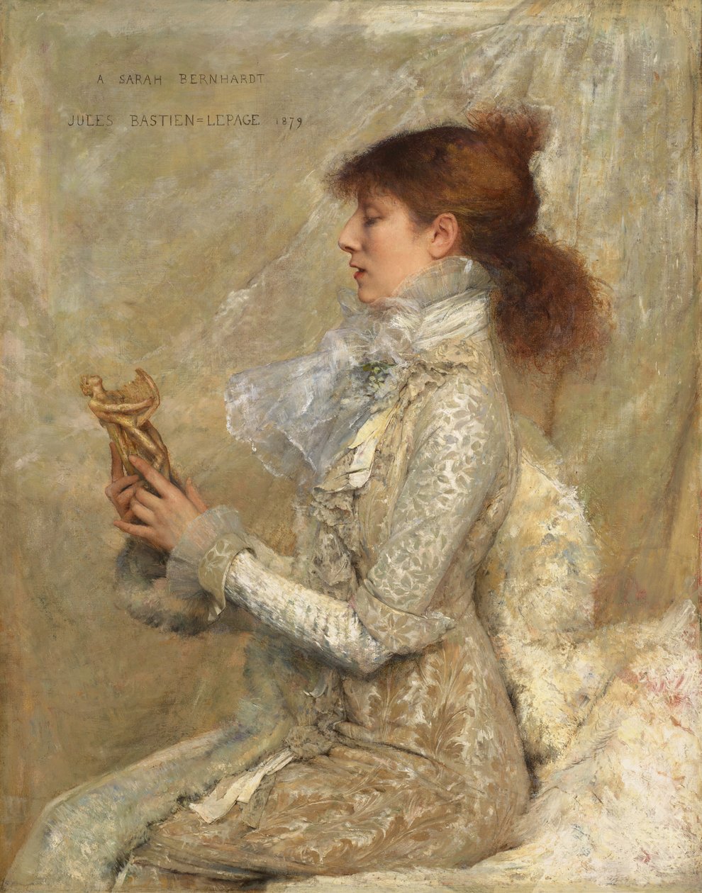 Porträtt av Sarah Bernhardt av Jules Bastien Lepage
