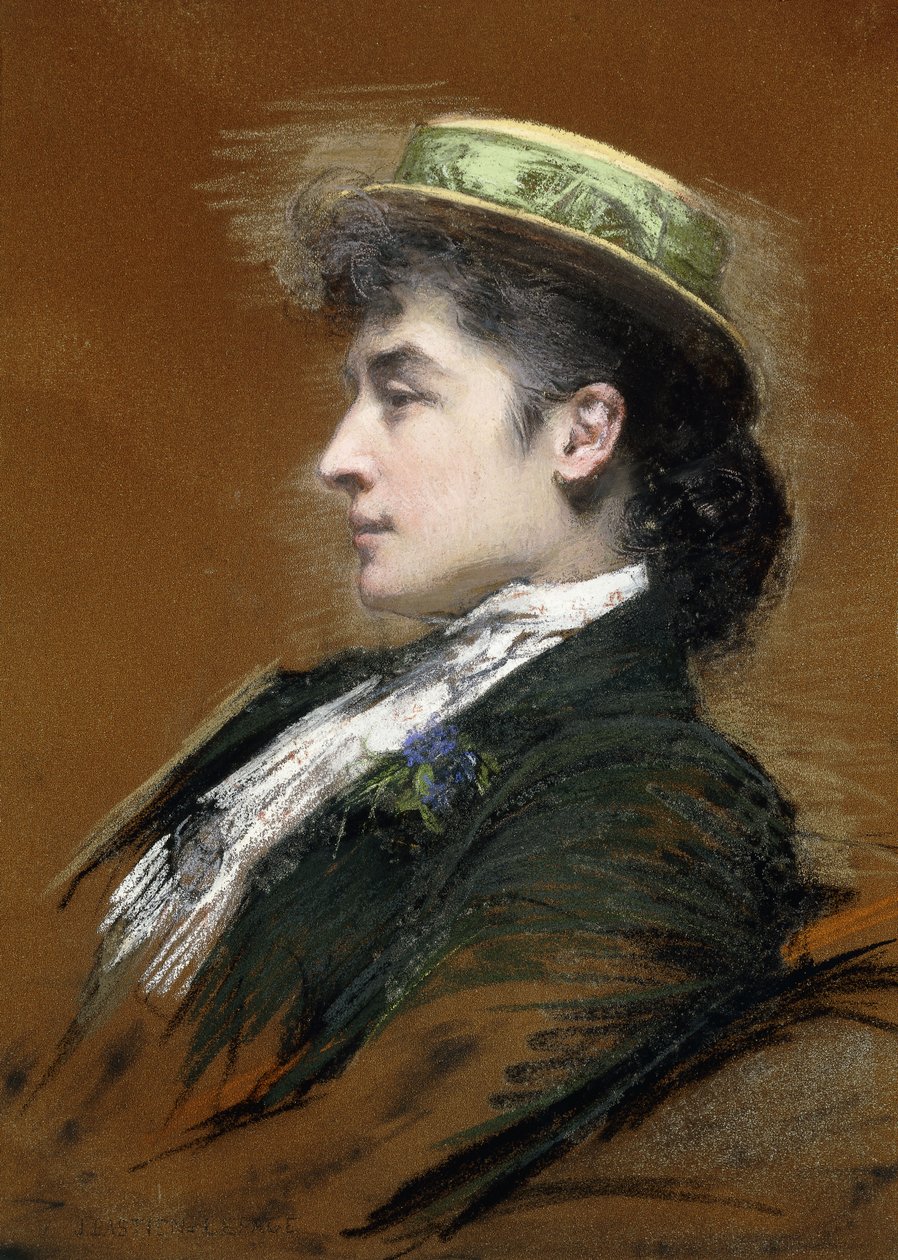 Porträtt av Mme. Lebegue, av Jules Bastien Lepage