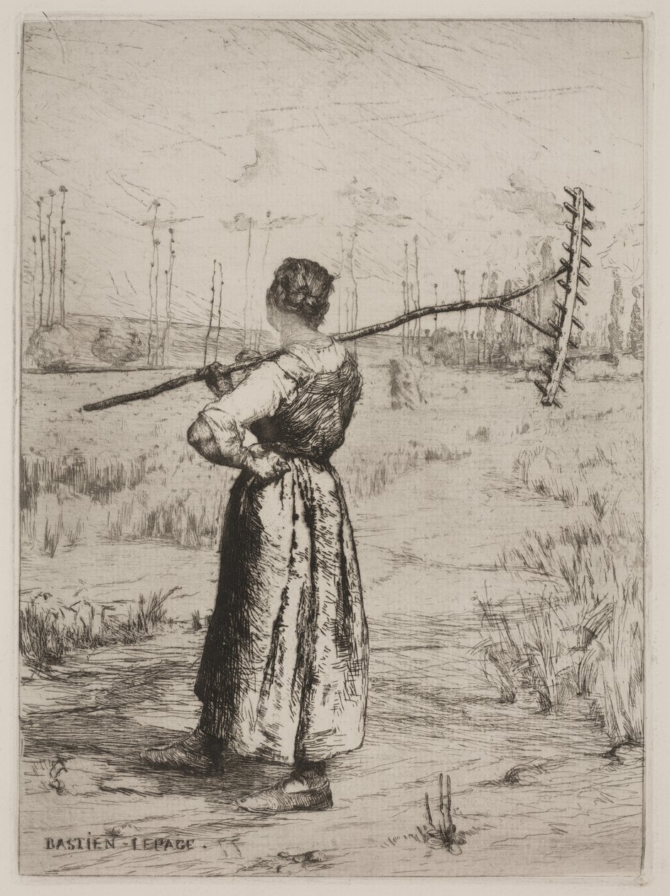 Återvända från fälten (Retour des Champs) av Jules Bastien Lepage