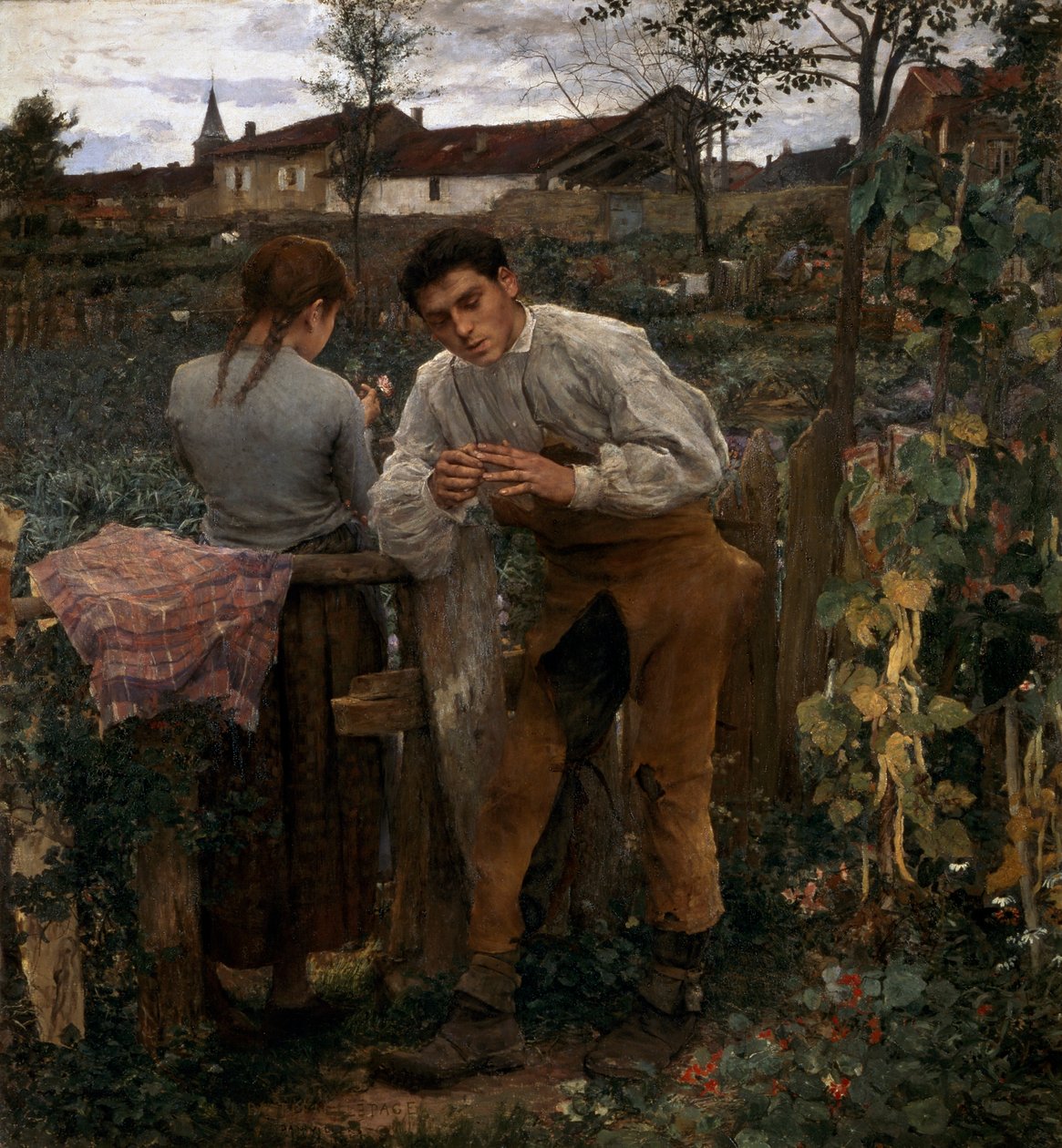 Landsbygdens kärlek, 1882 av Jules Bastien Lepage