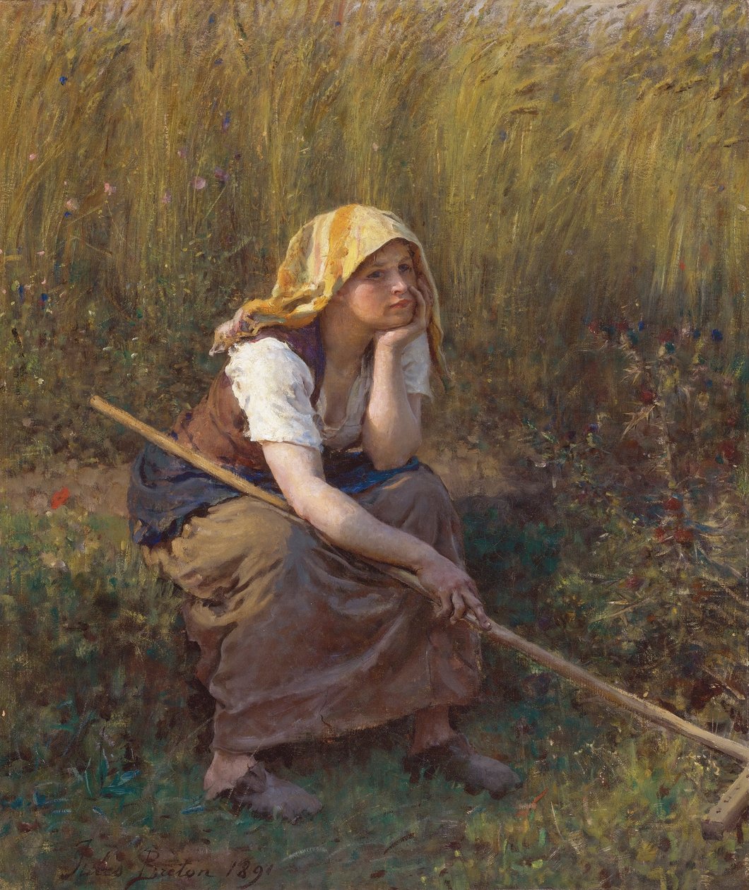 Breton Jules Sommar av Jules Breton