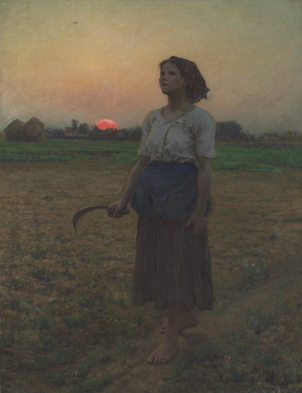 Lärkans sång, 1884 av Jules Breton