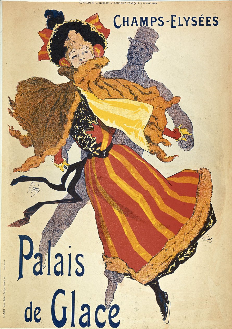 Reklam för Ispalatset i Champs-Elysées, av Jules Cheret av Jules Cheret