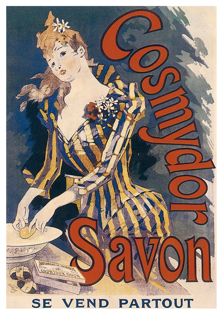 Cosmydor tvål, 1891 av Jules Cheret
