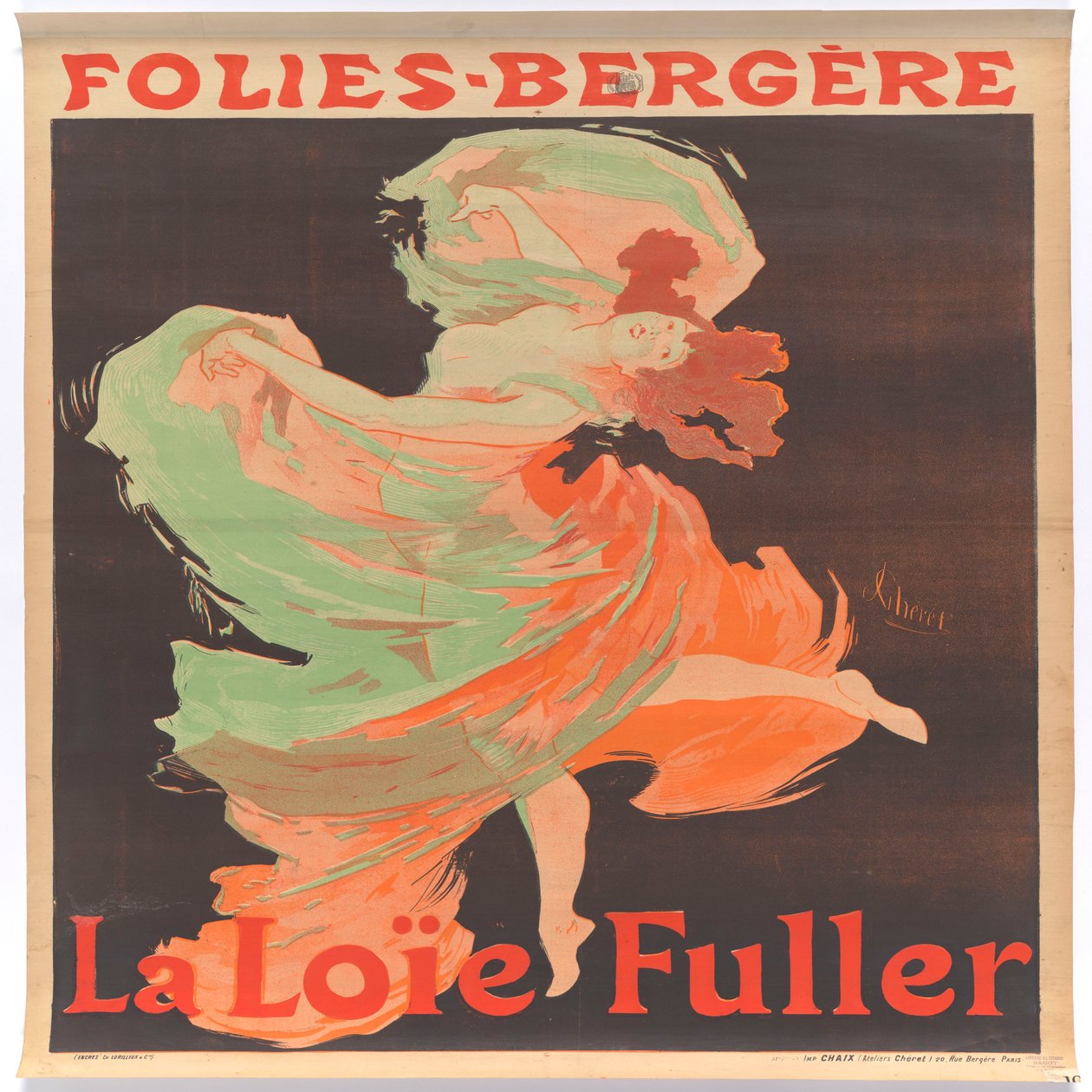 Loïe Fuller på Folies-Bergère av Jules Cheret