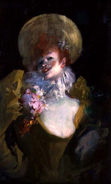 The Star, ca 1895 (olja på panel) av Jules Cheret
