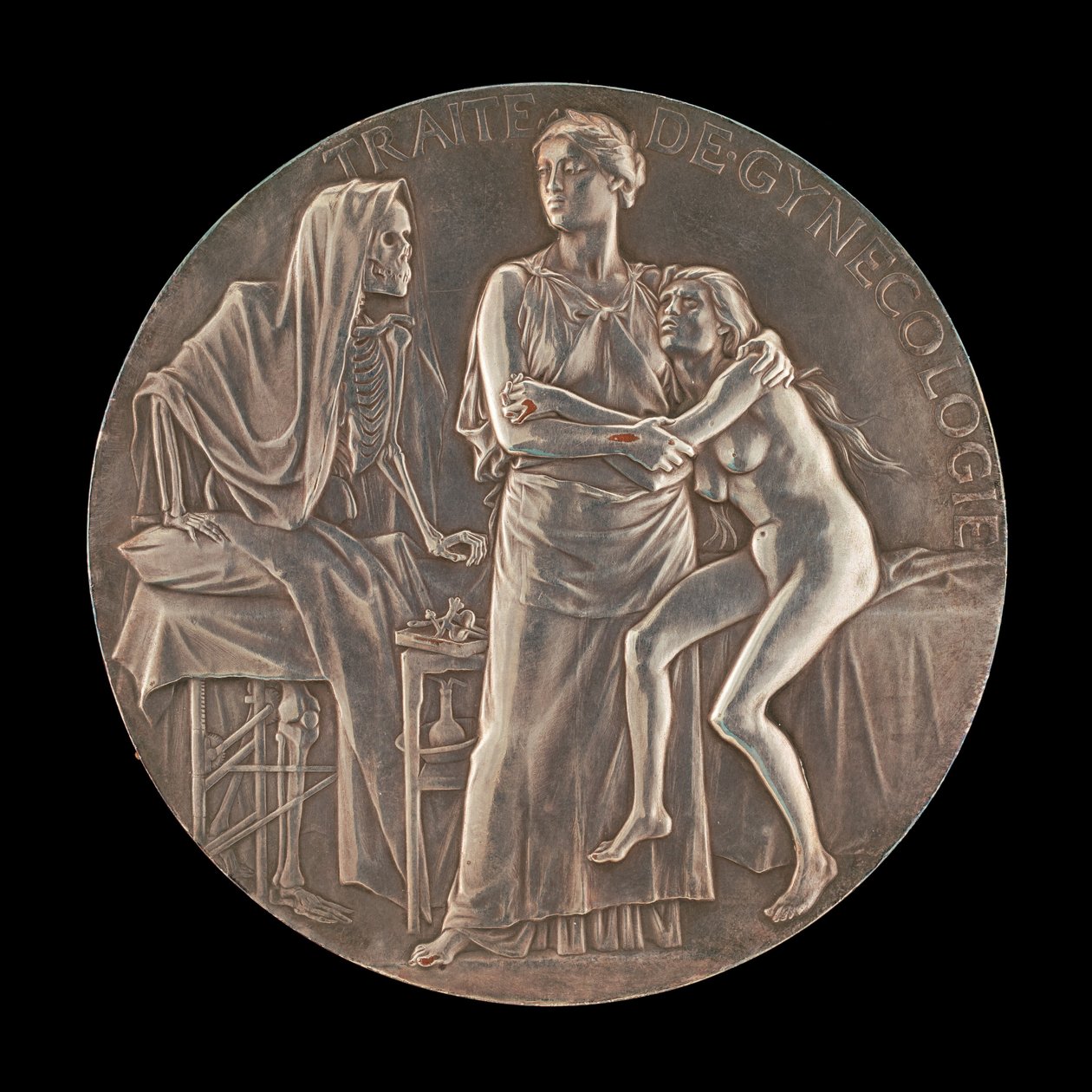 Allegory of the Fight Against Death [omvänd], 1906. av Jules Clement Chaplain