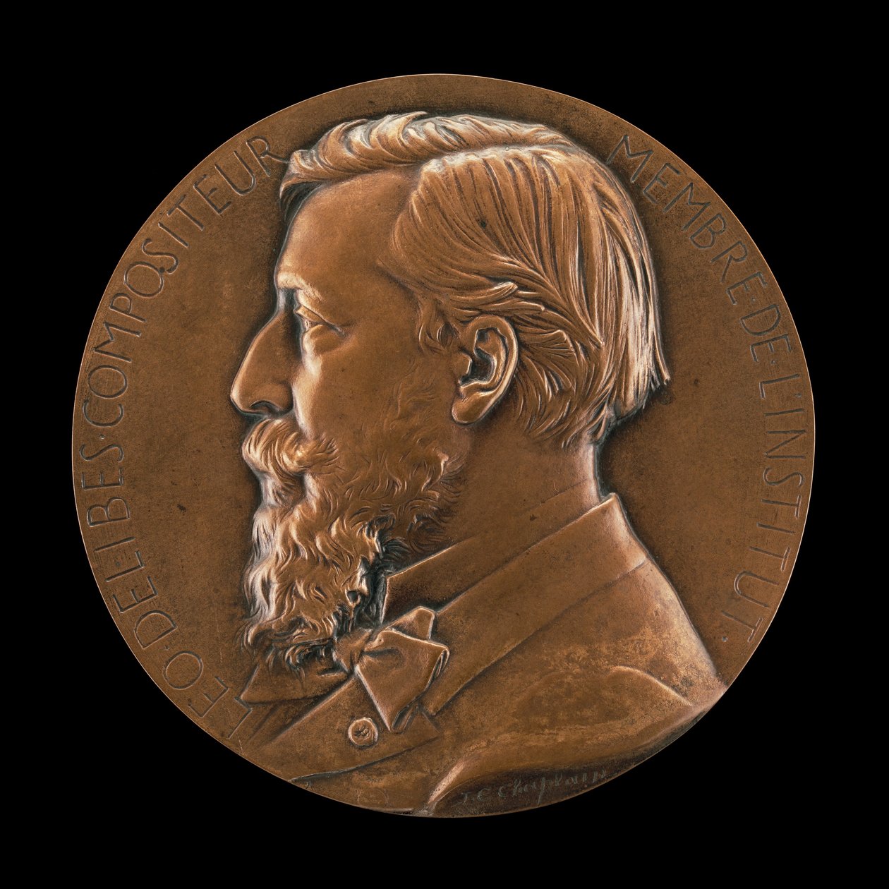 Leo Delibes, 1836-1891, kompositör, ca. 1870. av Jules Clement Chaplain