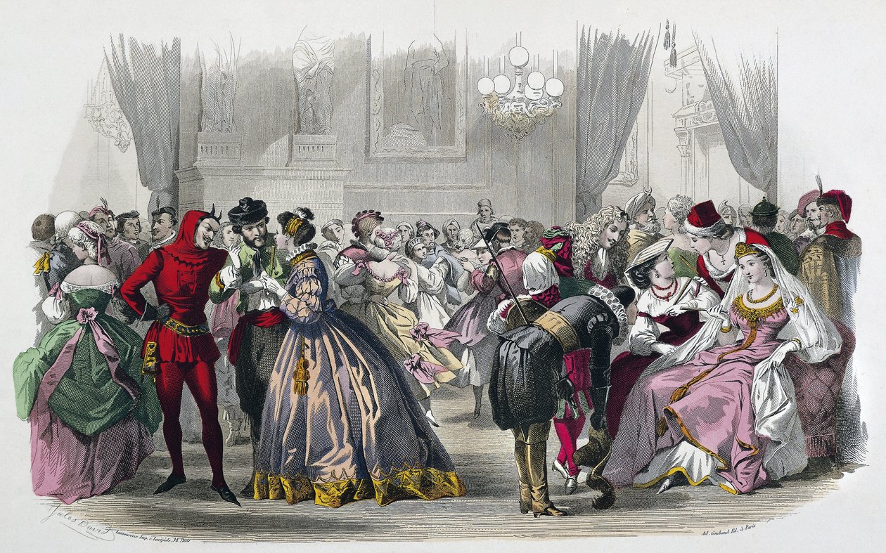THE MONITOR OF WOMEN AND DAMISHES - BAL TRAVESTI 1864-1865, av Jules DAVID. av Jules David