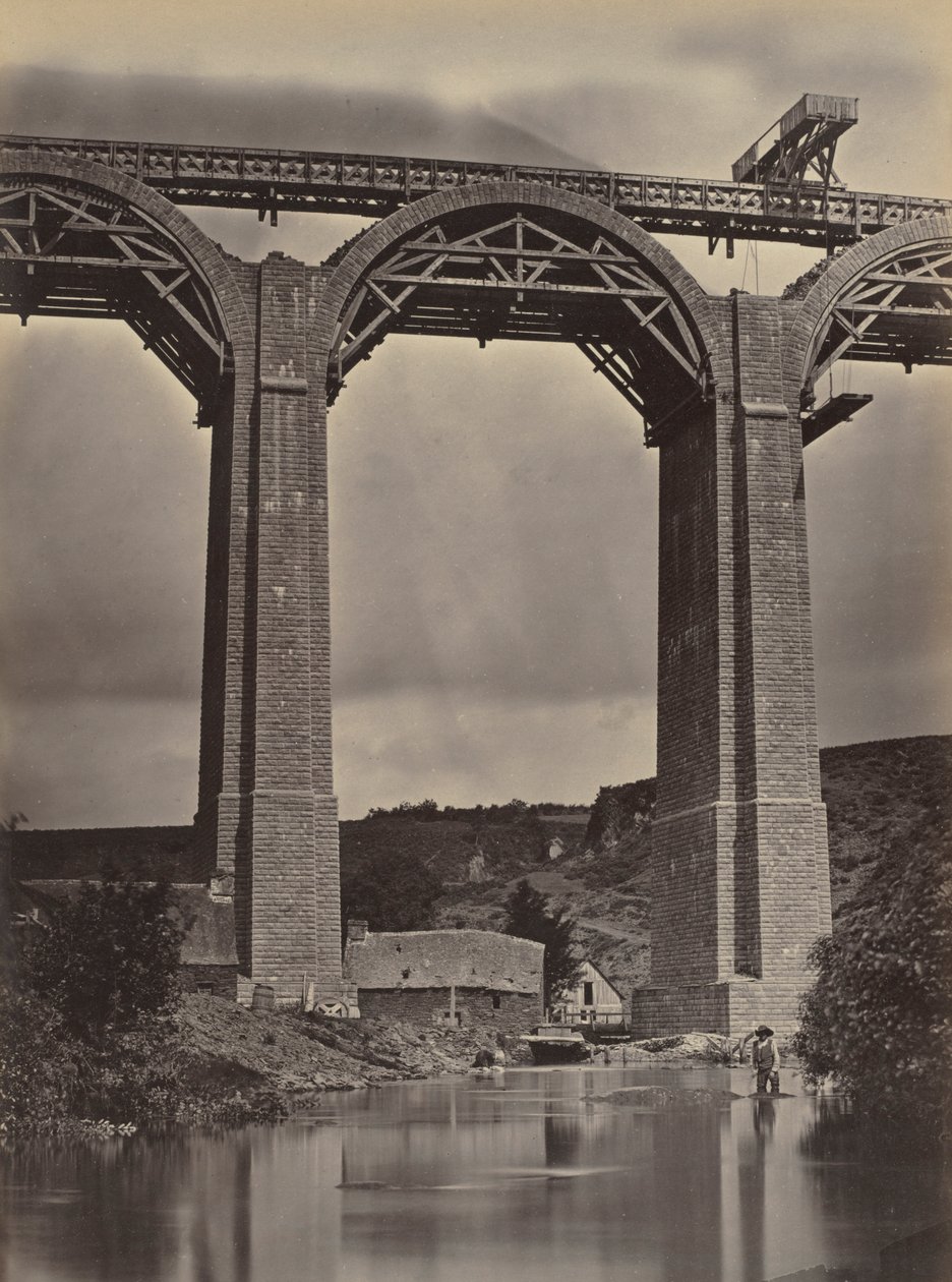 Pont-de-Buis, vid Doufine, Frankrike, ca. 1865. av Jules Duclos
