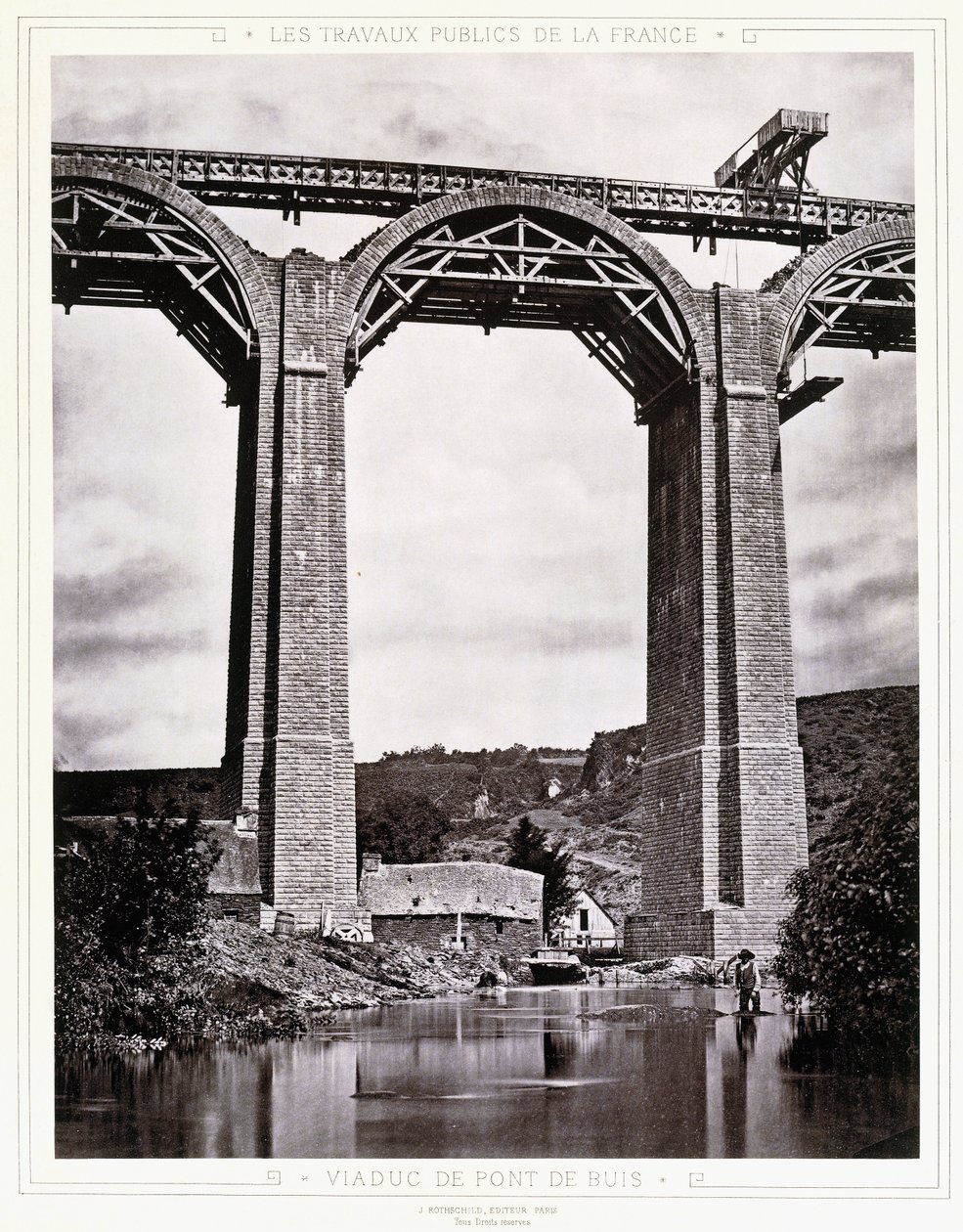 Viadukten av Pont de Buis, ca 1876-1883 av Jules Duclos