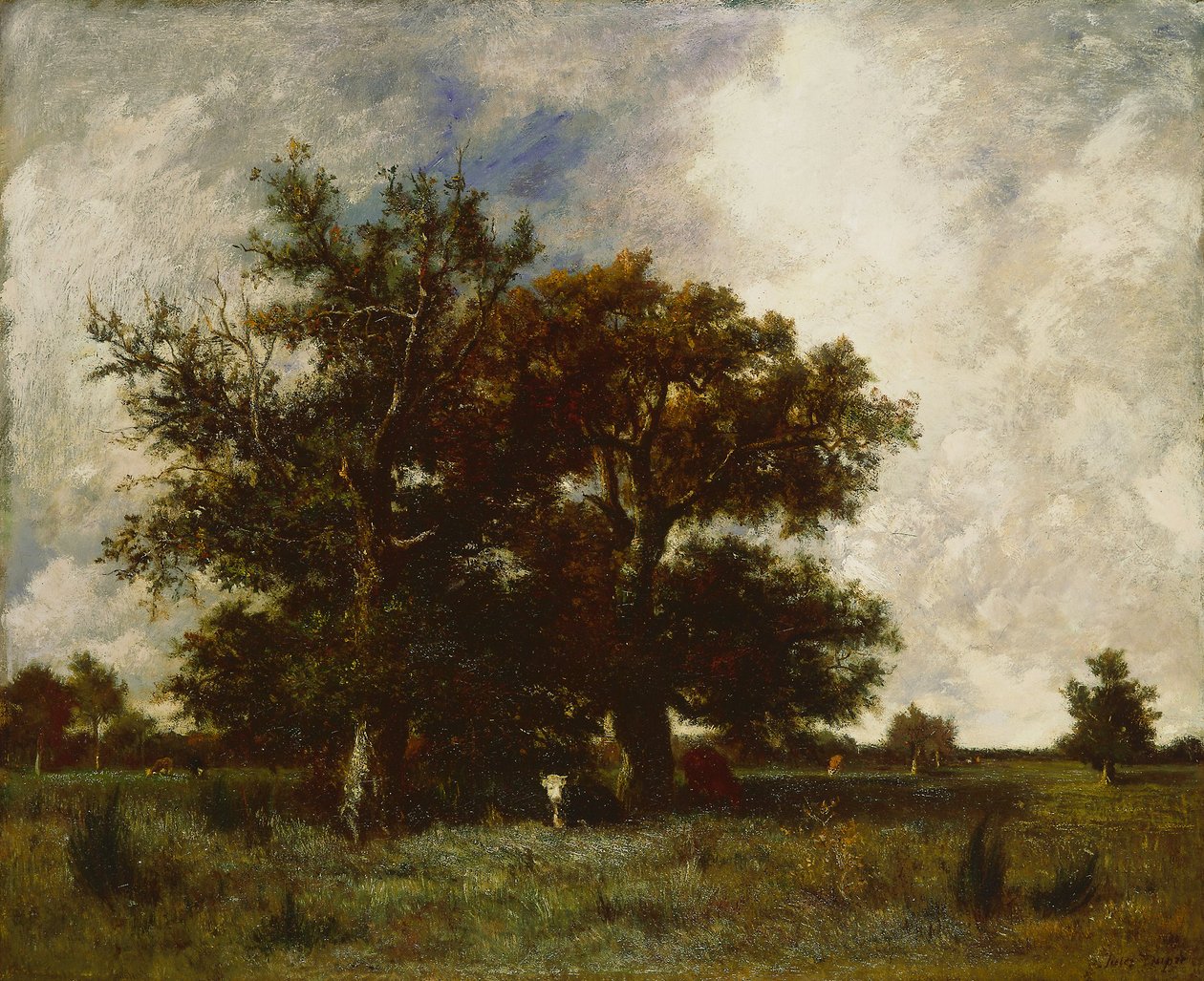 Fontainebleau Oaks av Jules Dupré