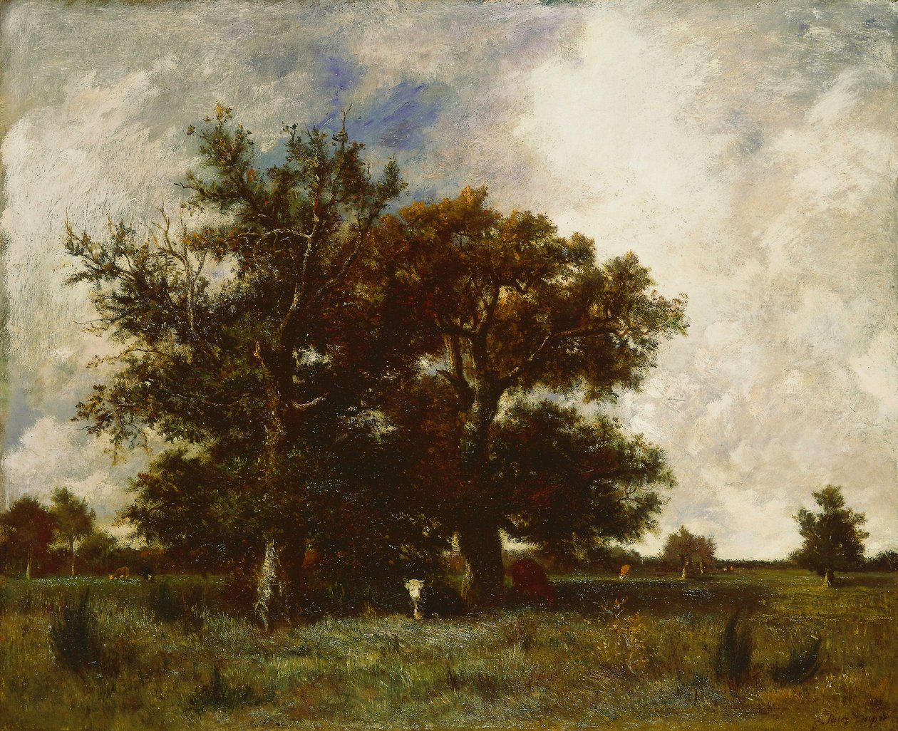 Fontainebleau Oaks av Jules Dupré