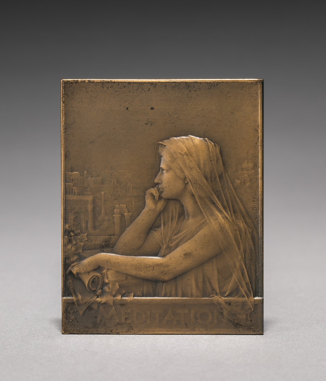 Medaljong framsida. av Jules Dupré