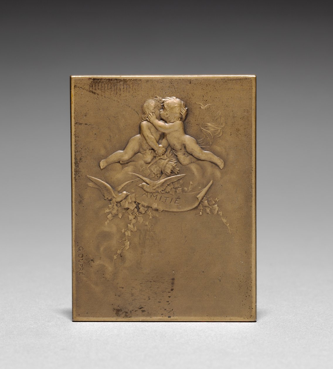 Medaljong omvänd. av Jules Dupré