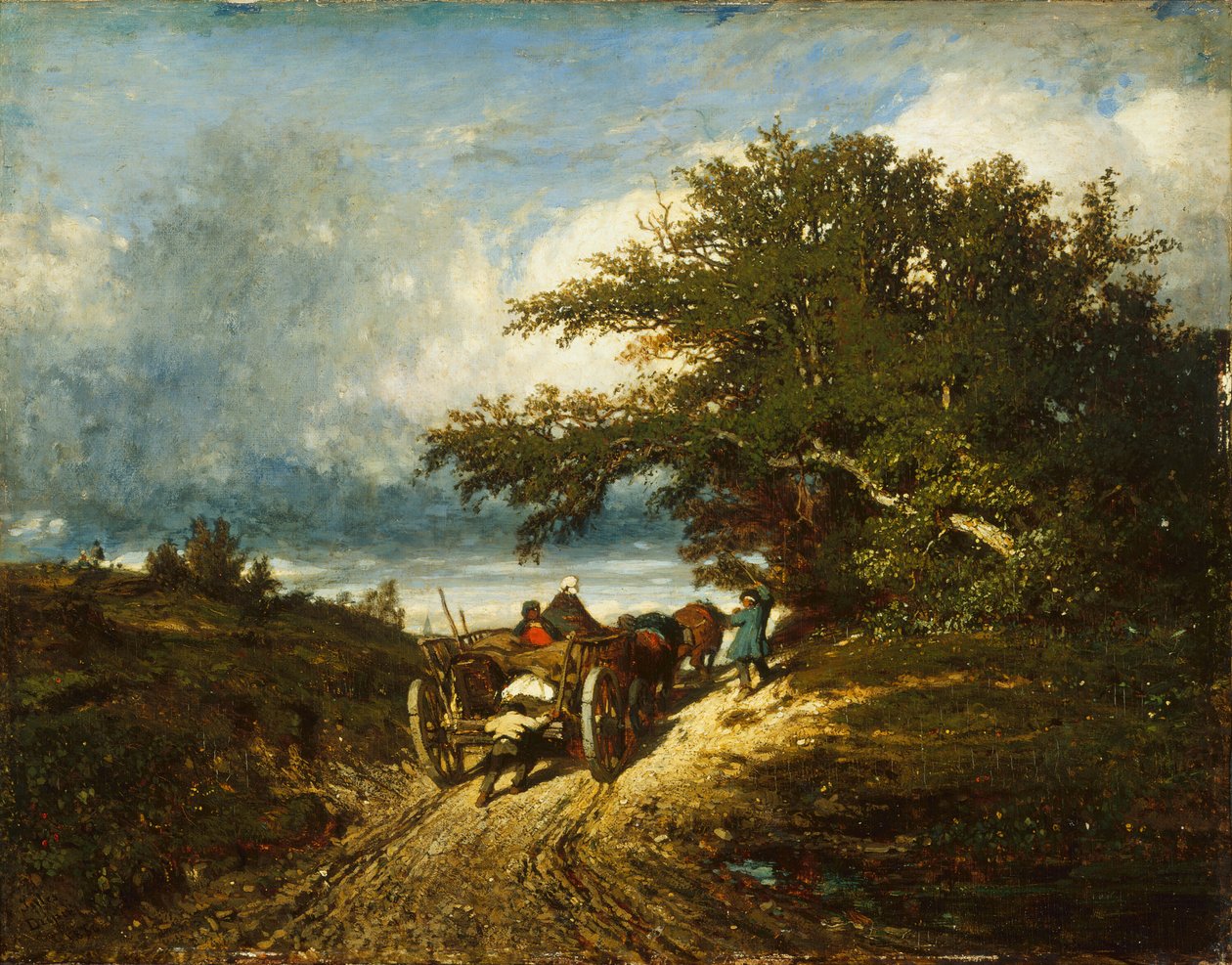 På vägen, 1856. av Jules Dupré