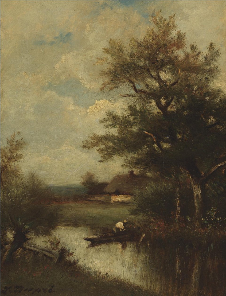 Fiskarens återkomst av Jules Dupré