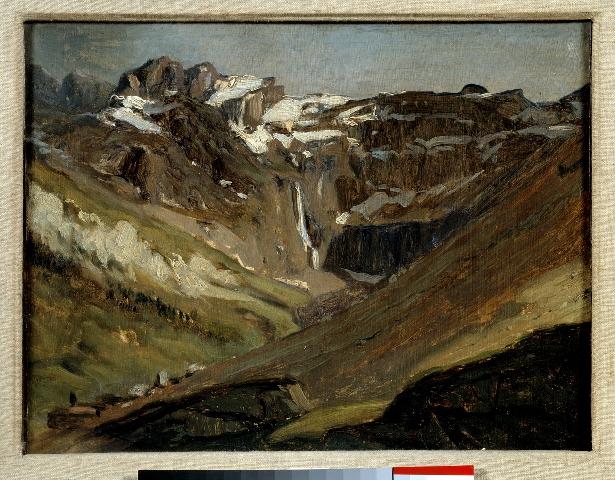 Cirkusen i Gavarnie i Pyrenéerna Målning av Jules Dupre av Jules Dupré