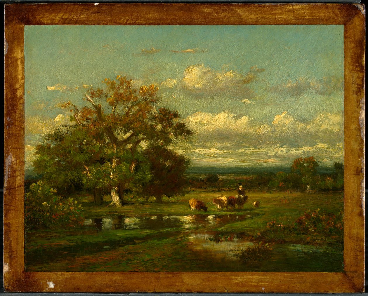 Landskap med boskap av Jules Dupré