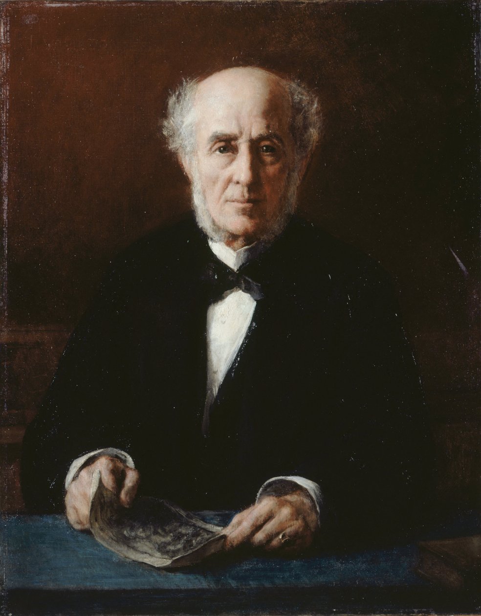 Porträtt av författaren Étienne Arago 1802-1892, 1882. av Jules Emmanuel Valadon