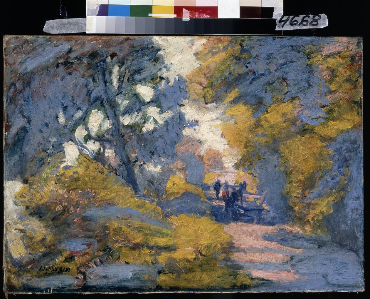 Solig väg. Målning av Jules-Leon Flandrin (Jules Leon Flandrin av Jules Flandrin