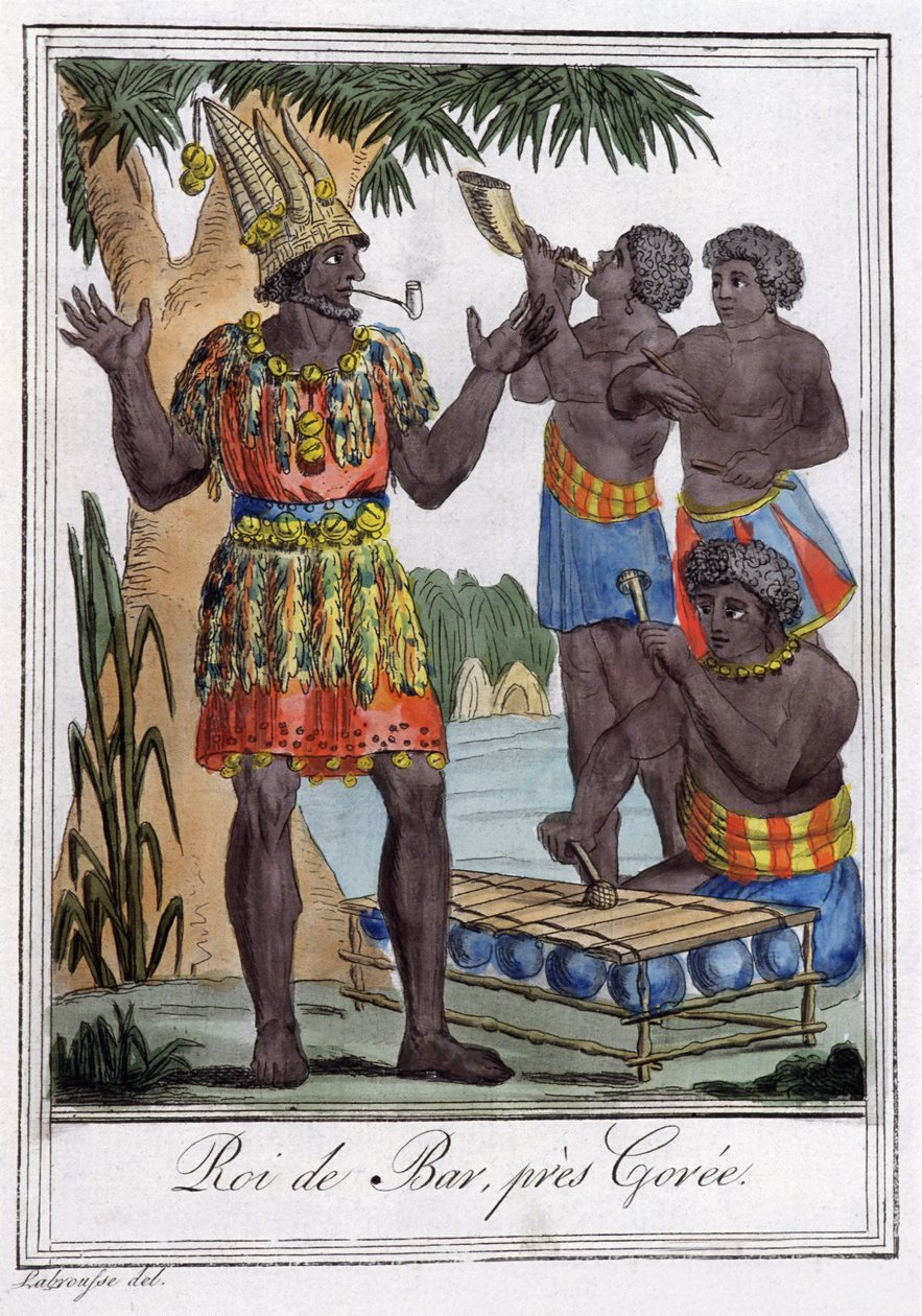 King of Bar, ön Goree, Senegal av Jules Grasset de Saint Sauveur