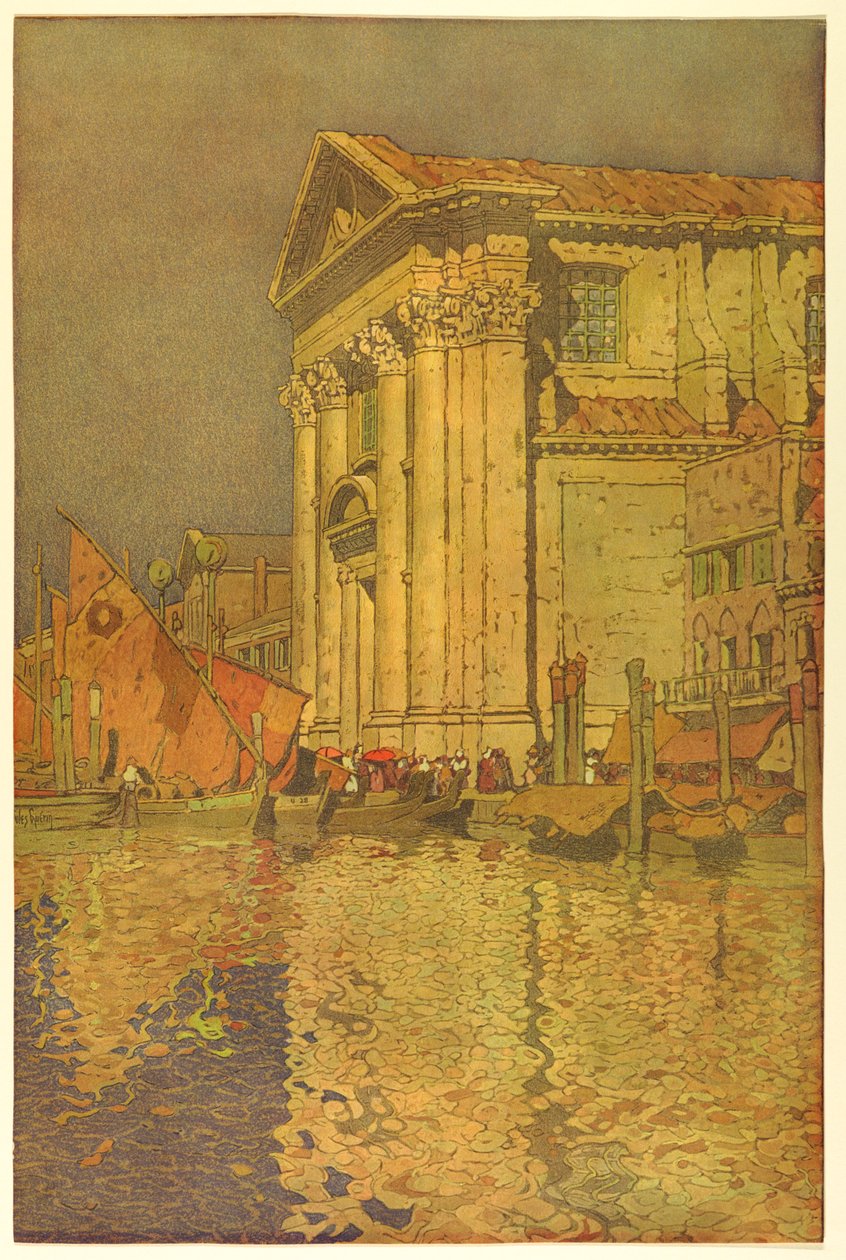 San Salvatore-kyrkan, Venedig av Jules Guerin