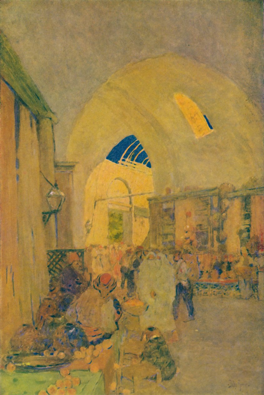 Stora basaren i Konstantinopel, 1913 av Jules Guerin